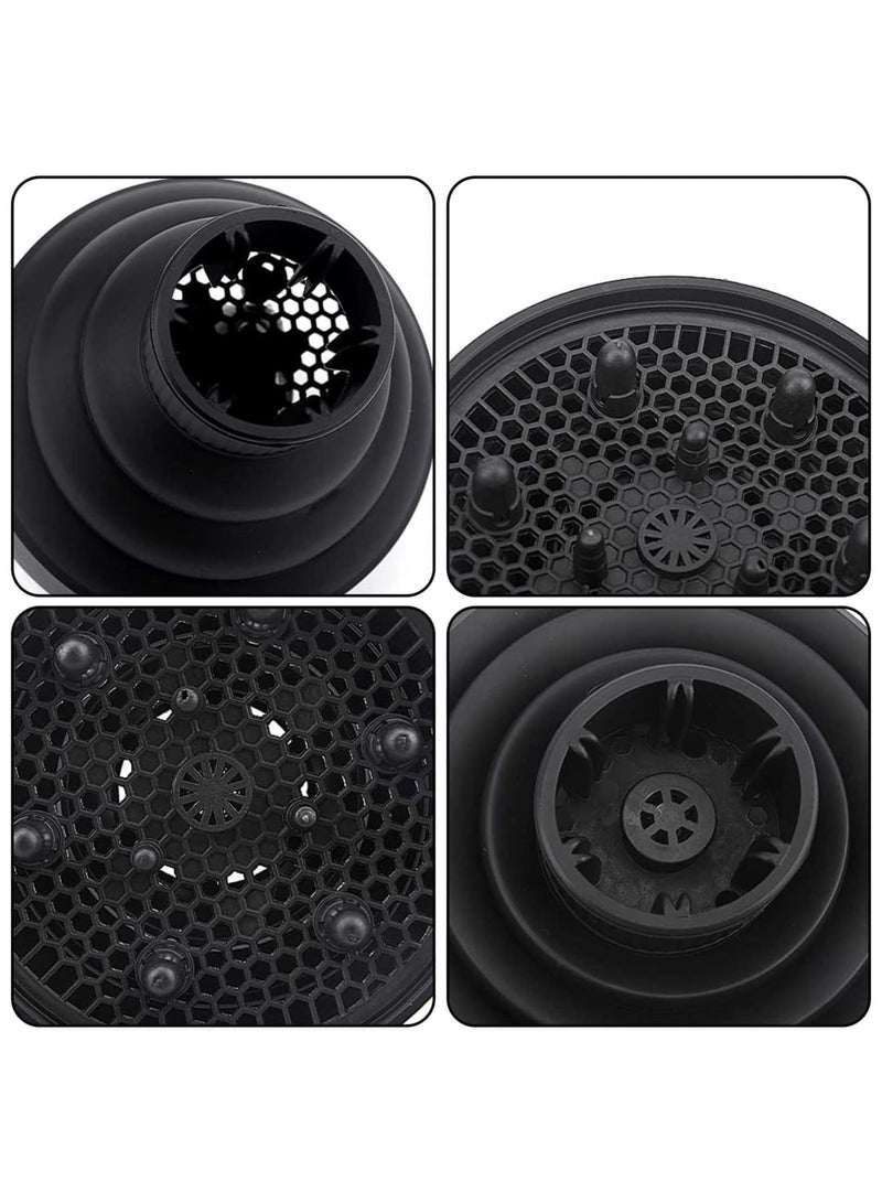 Barakah Universal Hair Diffuser Attachment for Hairdryers, Collapsible Professional Blow Dryer Diffuser, Adjustable Diffuser with Comb for Curly and Natural Wavy Hair, Fits Most Hair Dryers - Image 3